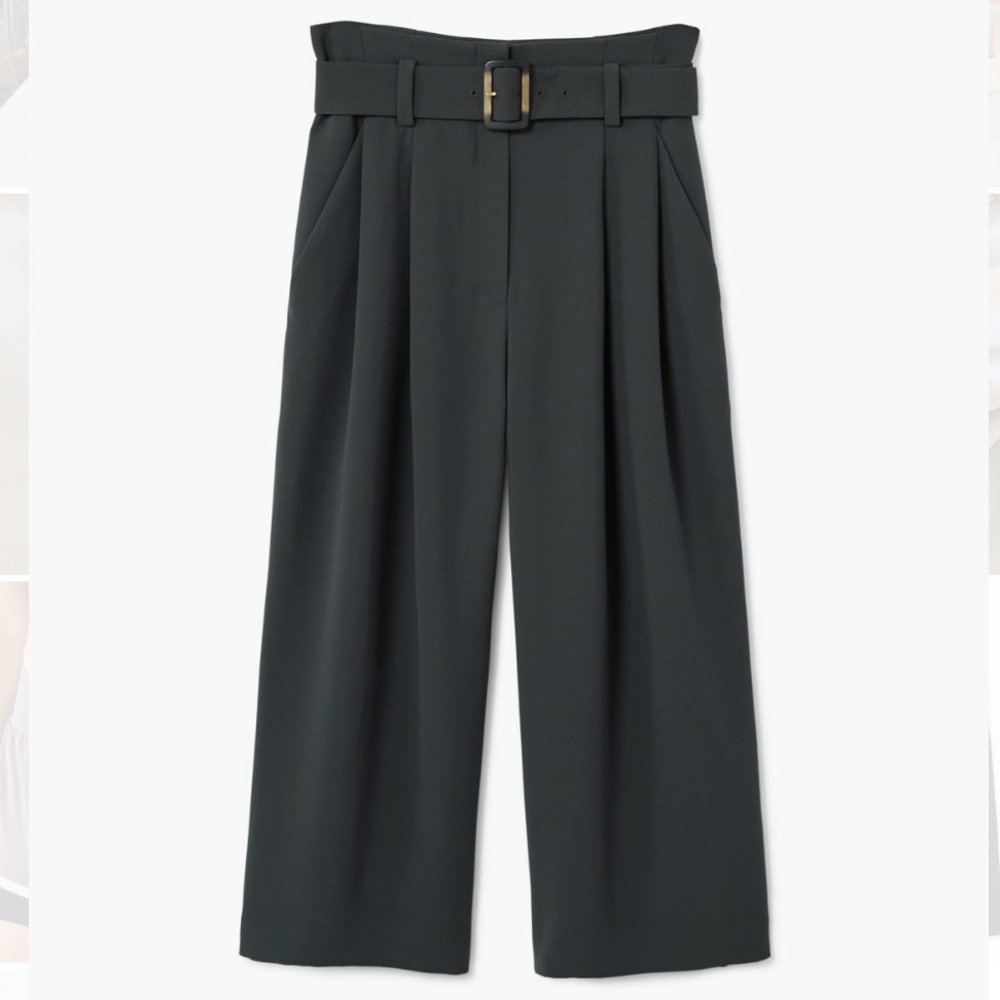 Mango belted trouser
